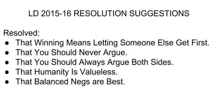 LD Resolutions